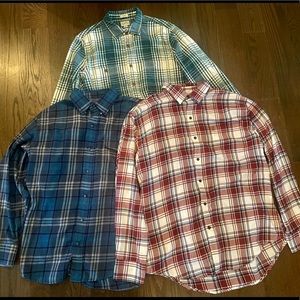 3 flannels!